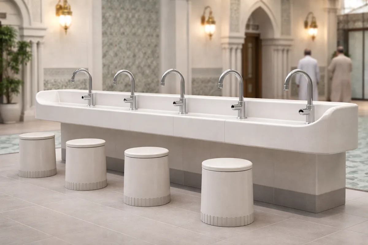 Comment choisir un lavabo d'ablutions en céramique antibactérienne pour mosquée