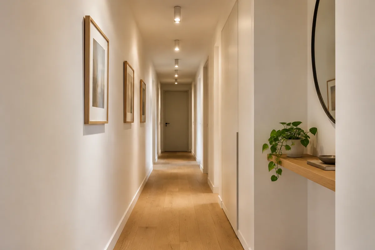 Comment choisir un éclairage pour un couloir long et étroit ?