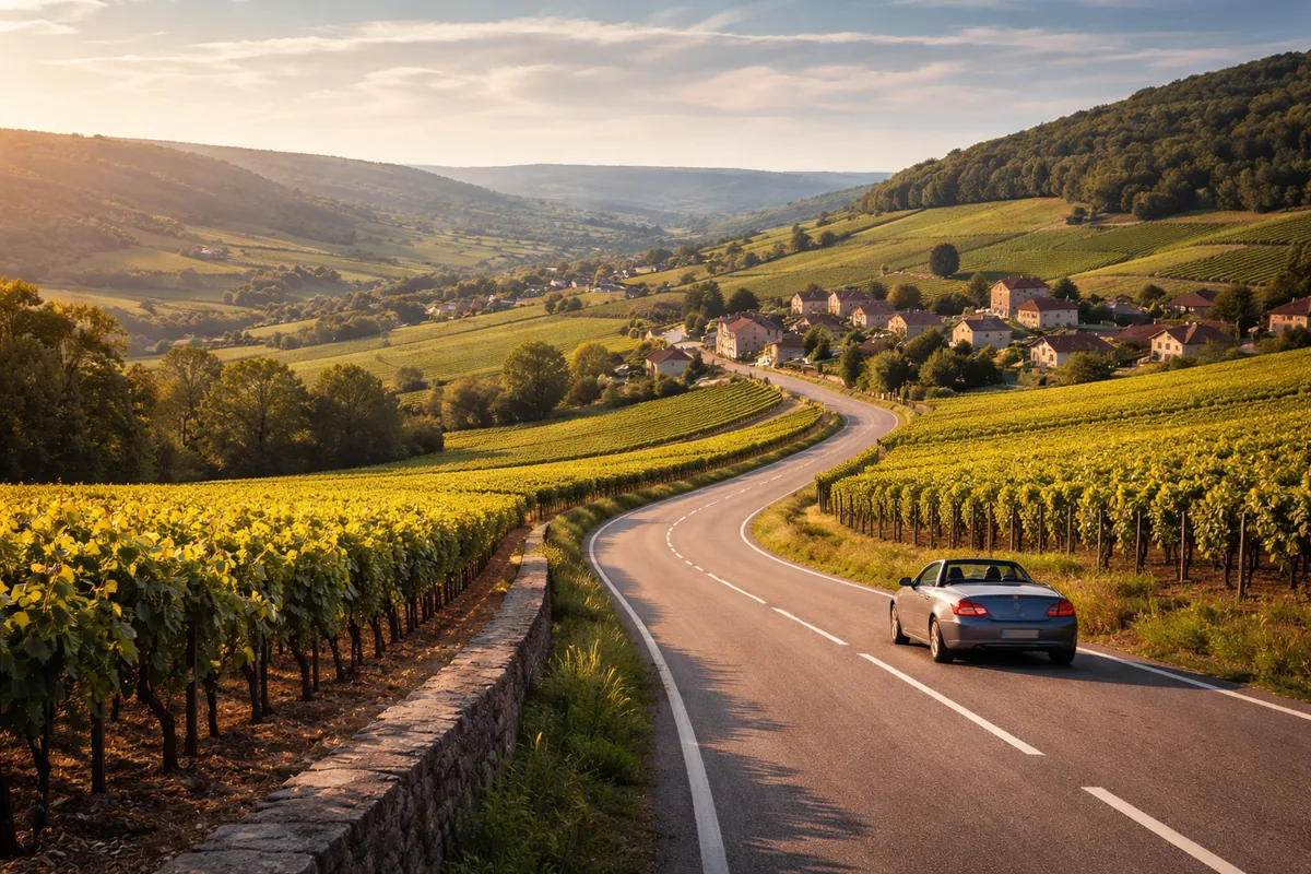 Les routes panoramiques à travers la bourgogne
